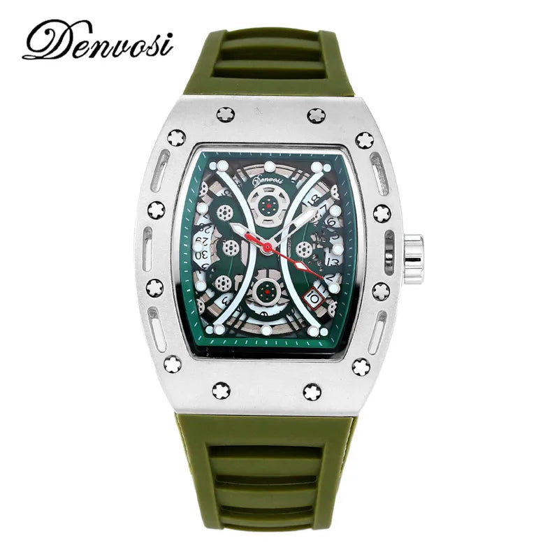 Men’s Automatic Mechanical Watch  Business Leisure Wristwatch hollow-carved design
