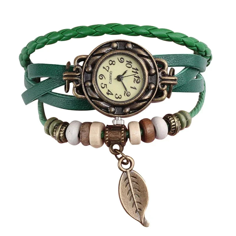 Elegant Fashion Ladies Dress Watches Vintage Wristwatches for Women Leatcher Band Small Dial Female Quartz Watch Montre Femme