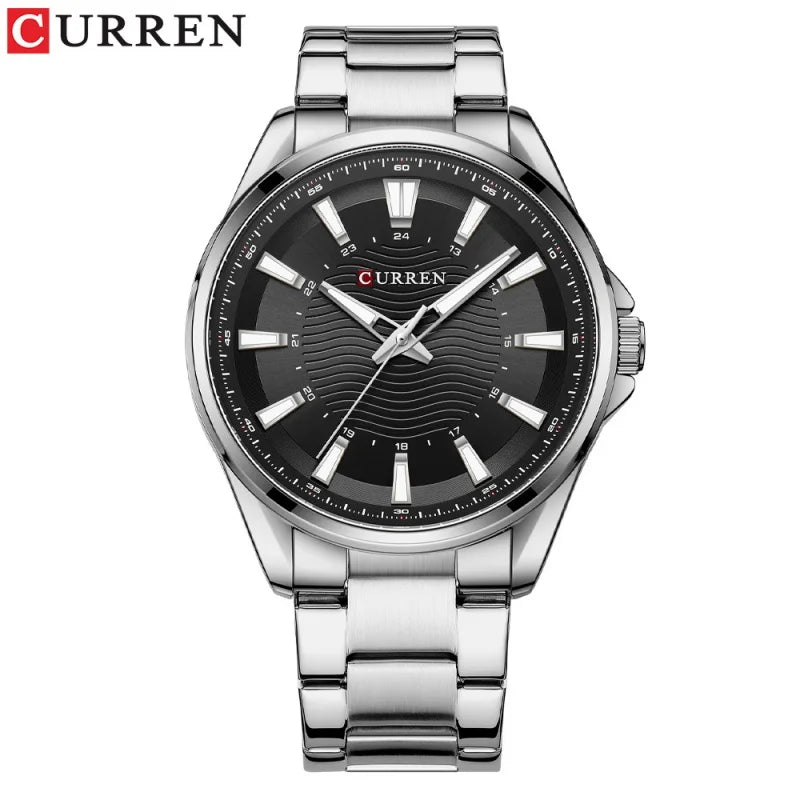 Curren 8424 Men's Luxury Watch - Elegant Waterproof Steel Strap Business Timepiece