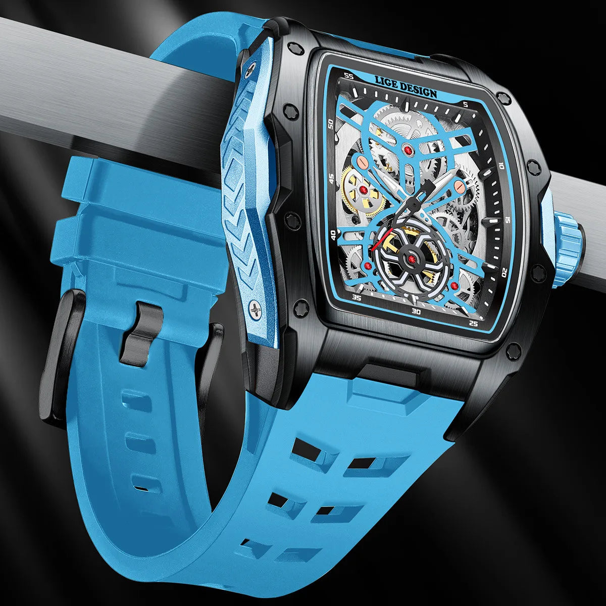 LIGE Men's Automatic Mechanical Watch - Luxury Waterproof Luminous Business Watch