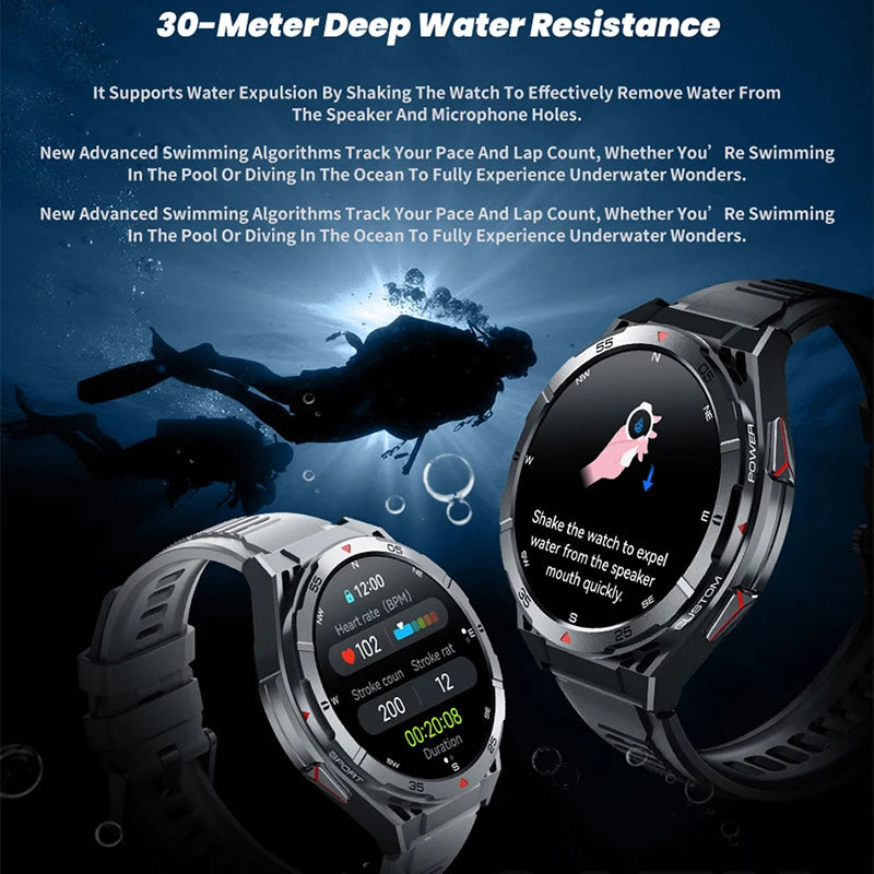 For HUAWEI Dual-Band satellite GPS Sports Smartwatch 1.43'' AMOLED Screen Compass BT 10ATM Waterproof SWIM SmartBracele 2025 New