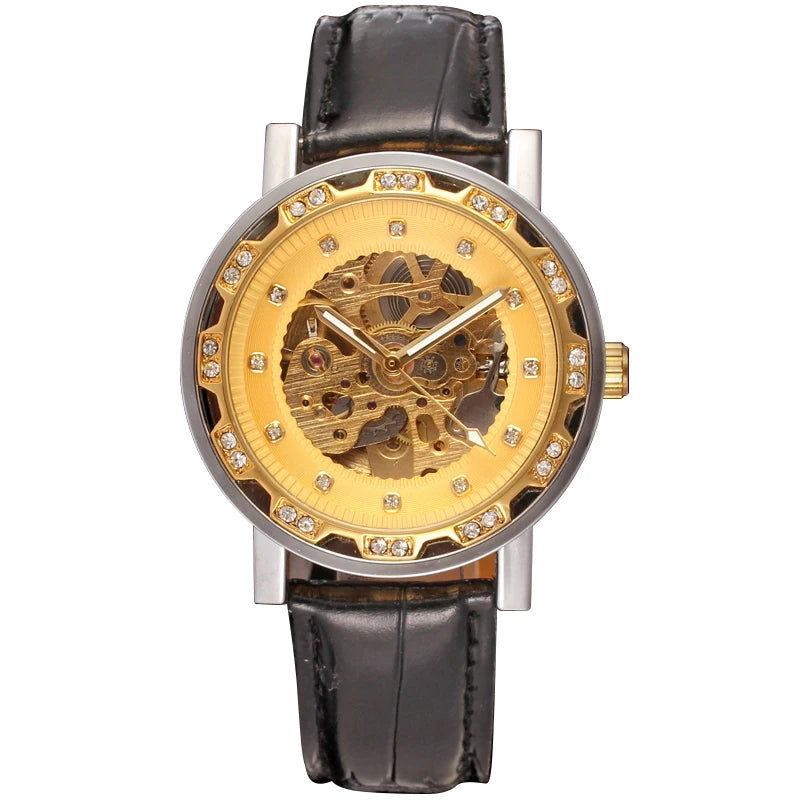 Tourbillon Skeleton Automatic Watch - Steel Band Mechanical