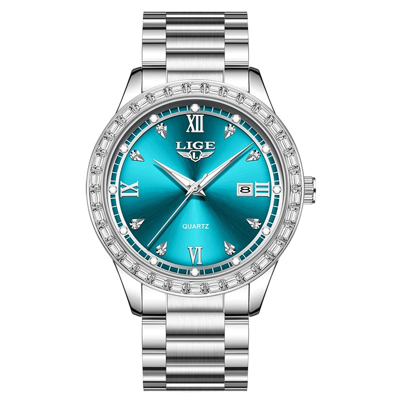 LIGE Femme Elegance - Luxury Women's Waterproof Date Watch