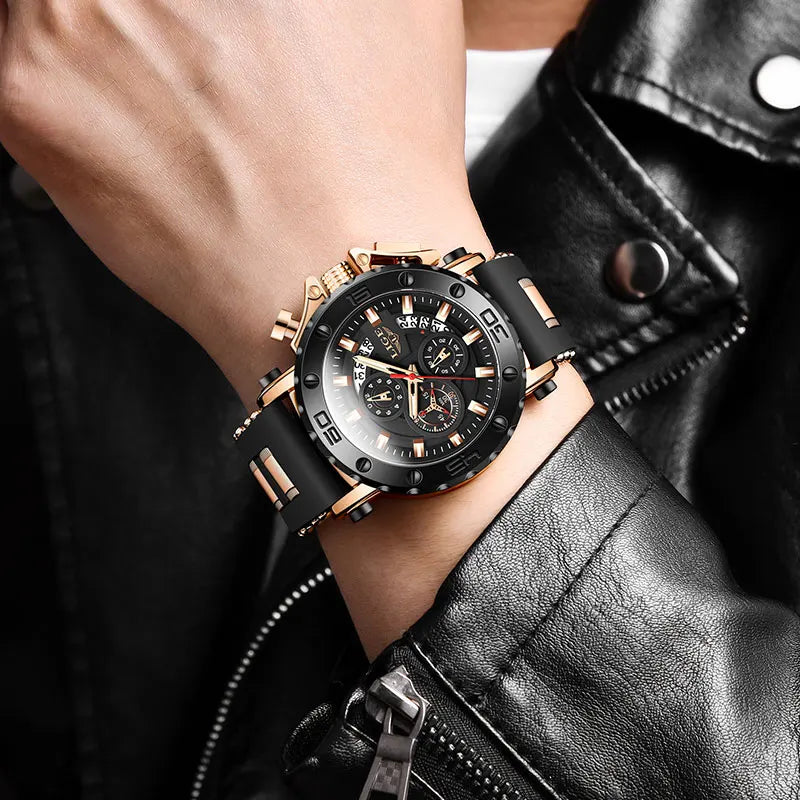 LIGE 2025 Top Brand Luxury New Men Watch Quartz Man Watches Waterproof Luminous Watch for Men Date Chronograph Sport Wristwatch