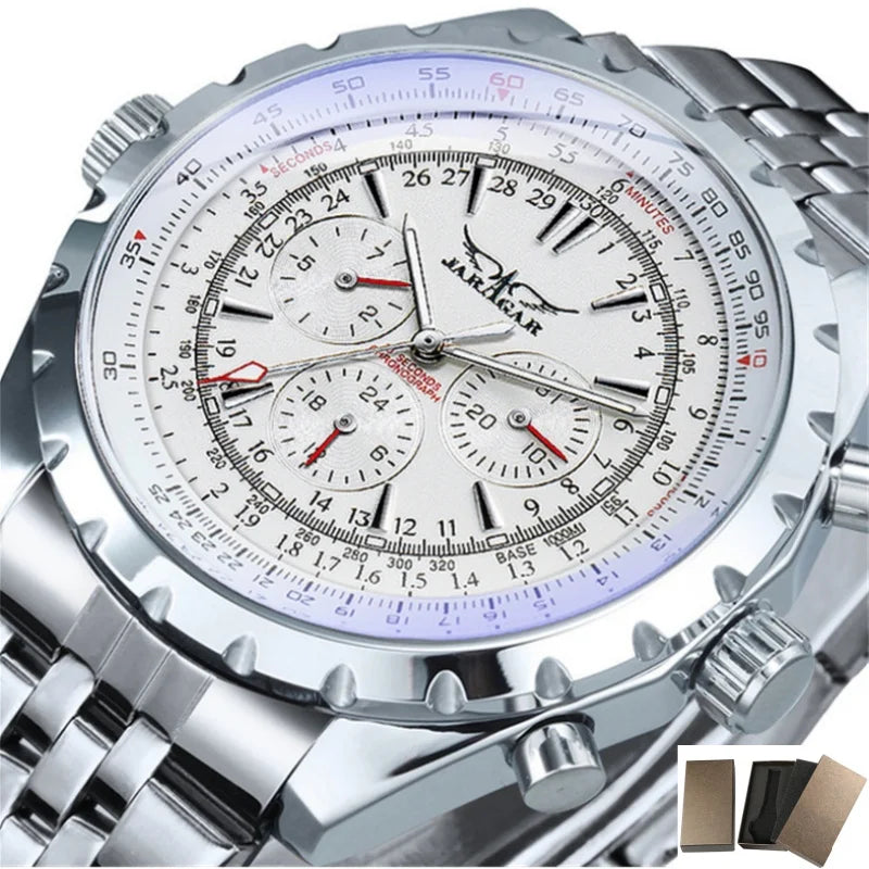 JARAGAR 212 Hollowing Dial Chronograph Watch