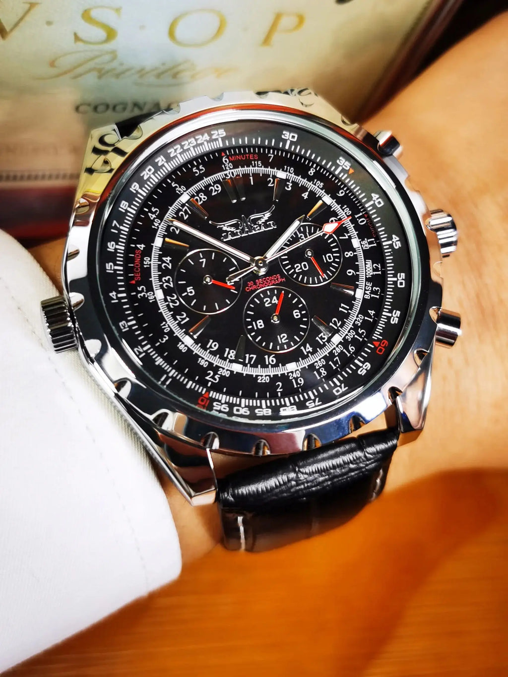 Jaragar Tactical Force - Military Multifunction 3 Sub-Dial Automatic Watch