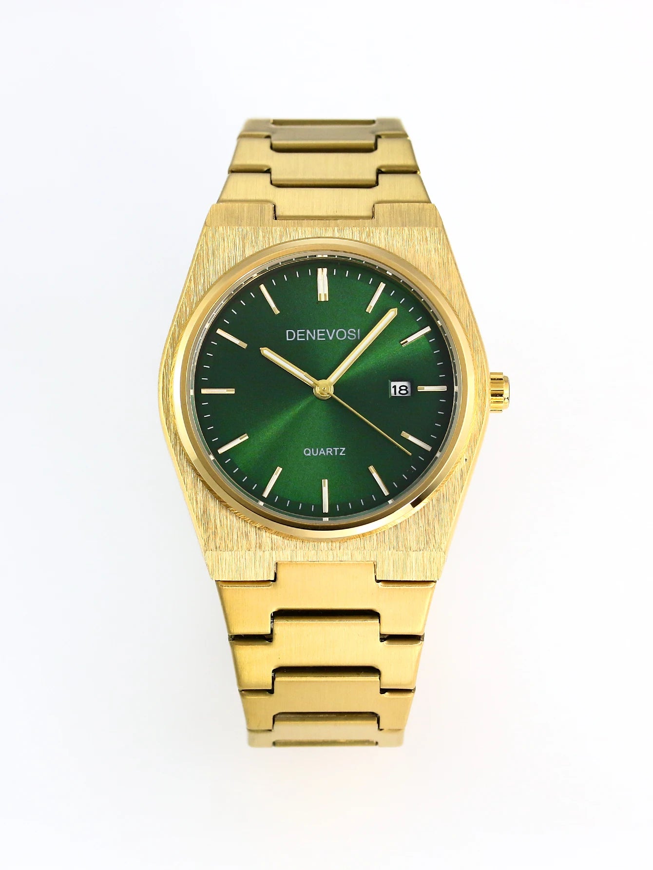 Men's 36mm Waterproof Quartz Business Watch - Gold & Silver