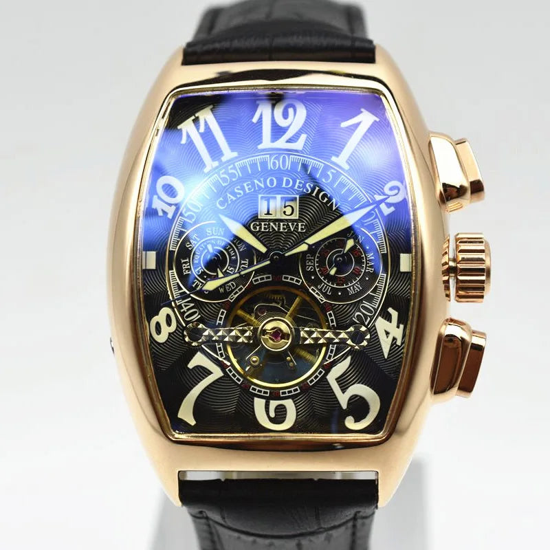Tourbillon Skeleton Automatic Mechanical Watches for Men Top Brand Luxury Military Sport WristWatch Stainless Steel Male Clocks
