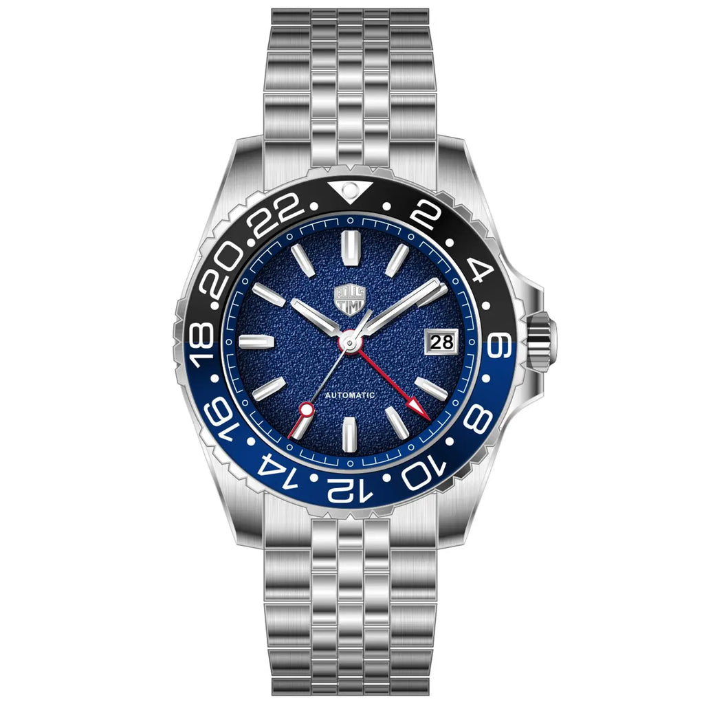2025 New GMT Men's Watches RollsTimi Automatic Watch For Man NH34 Mechanical Wristwatches AR Sapphire Mirror Luminous Waterproof