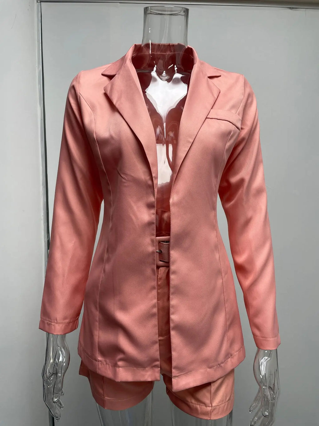 Suit Coat Women's Spring 2023 Women's Fashion Set Cross border Small Suit Belt in Europe and America