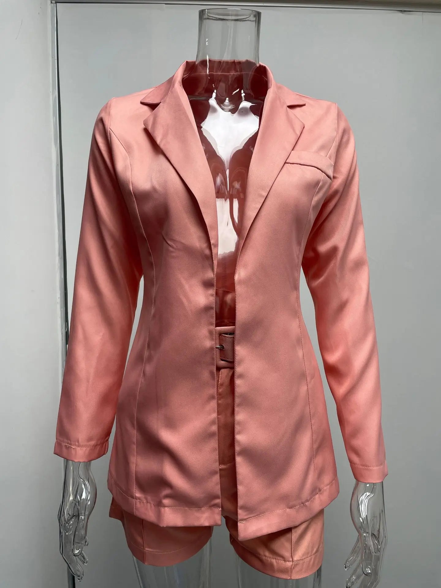 Suit Coat Women's Spring 2023 Women's Fashion Set Cross border Small Suit Belt in Europe and America