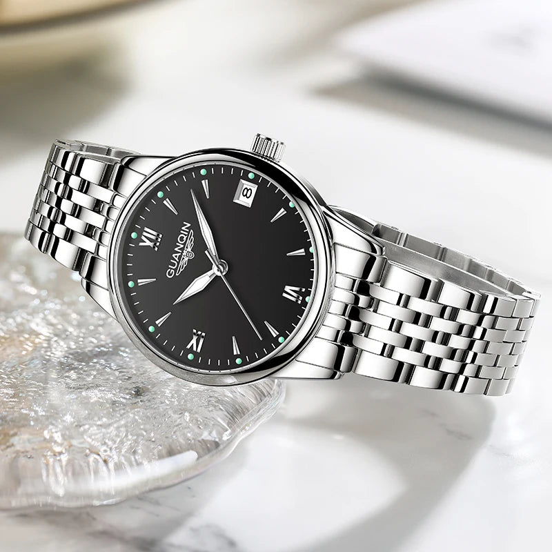 Women's Automatic Watch - Elegant Stainless Steel Waterproof