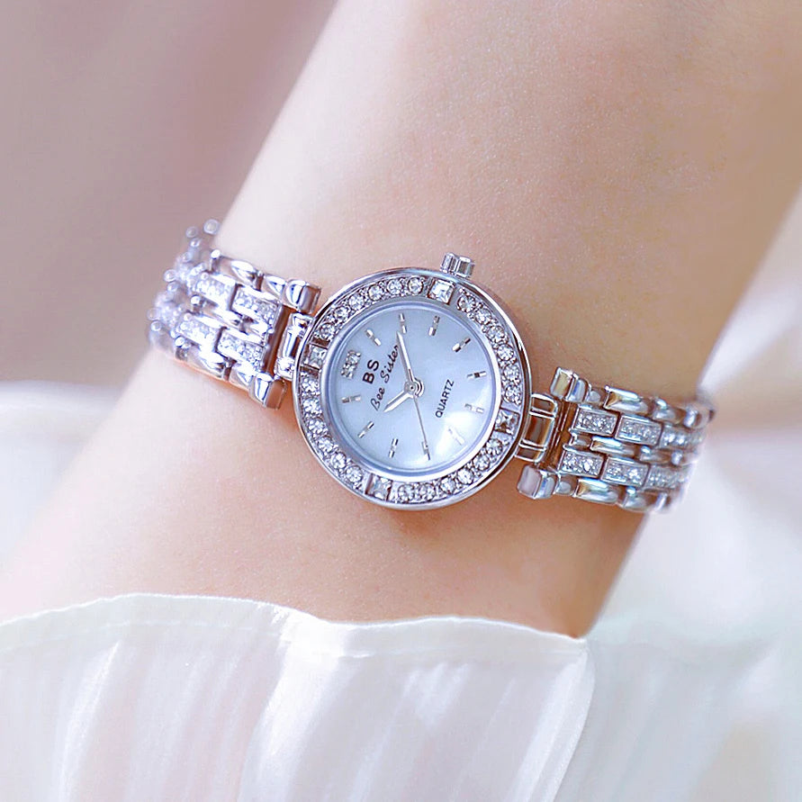2025 Luxury Watches For Women Crystal Diamond Ladies Dress Wristwatches Casual Bracelet Waterproof Quartz Women Watch Clock