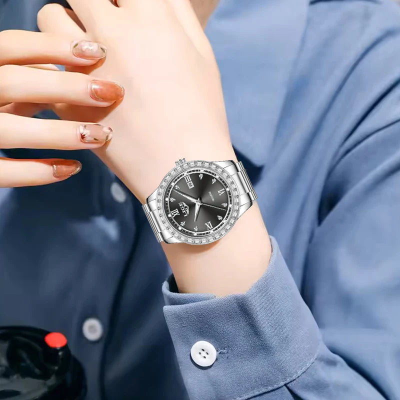 LIGE Femme Elegance - Luxury Women's Waterproof Date Watch