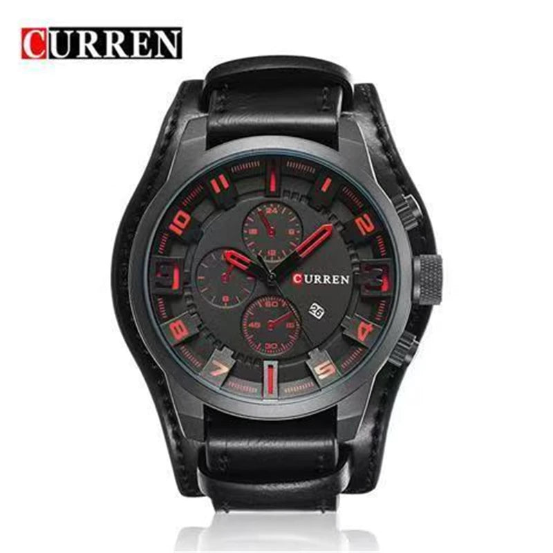 CURREN Men's Luxury Business Watch - Waterproof Quartz Date Display Timepiece