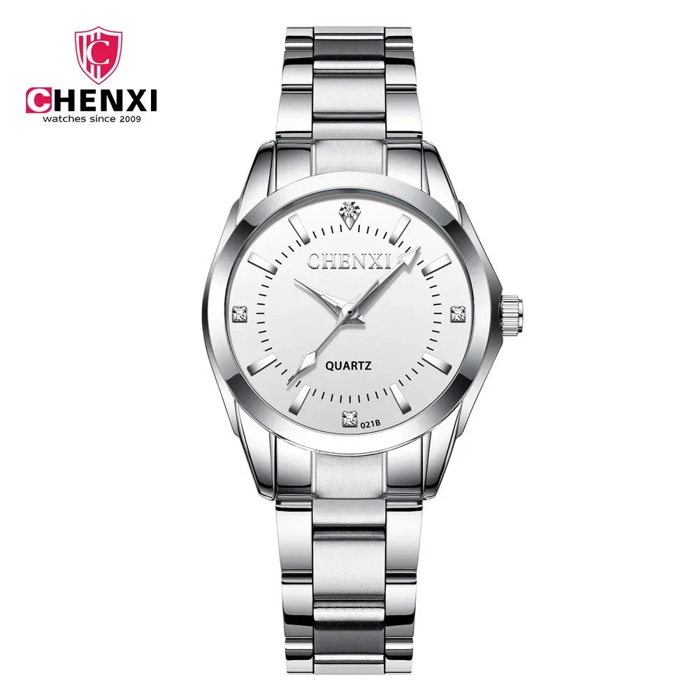Luxury Diamond Alloy Watch - Fashion Steel Bracelet Waterproof Timepiece for Women
