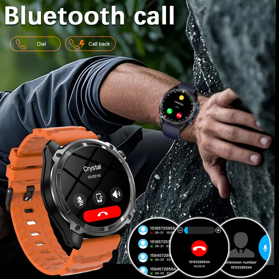 New Watch DT G1 Smart Watch Men's 1.43 "HD AMOLED Screen GPS Track 3ATM Waterproof Heart Rate Bluetooth Call Compass Smart Watch