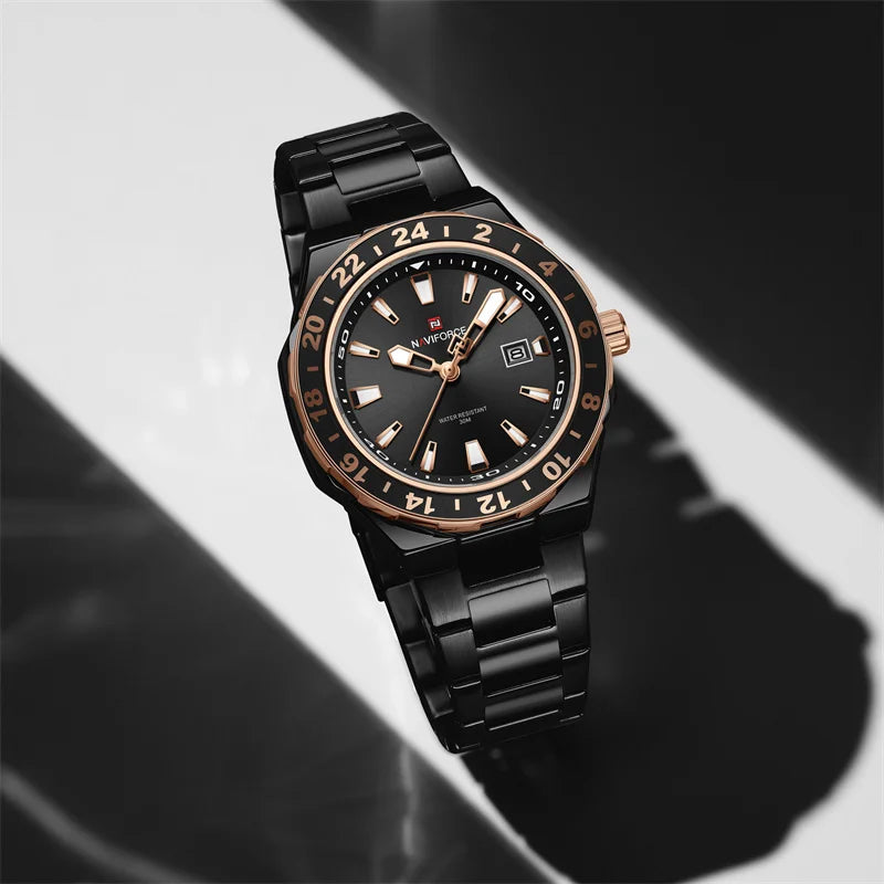 The Refined Casual - Luxury Stainless Steel Watch