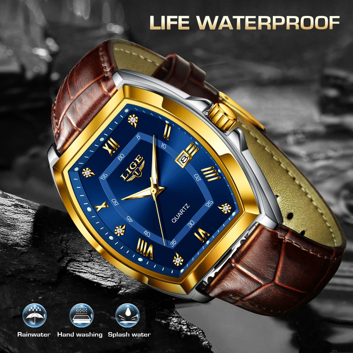 The Diamond Prestige - Luxury Leather Watch