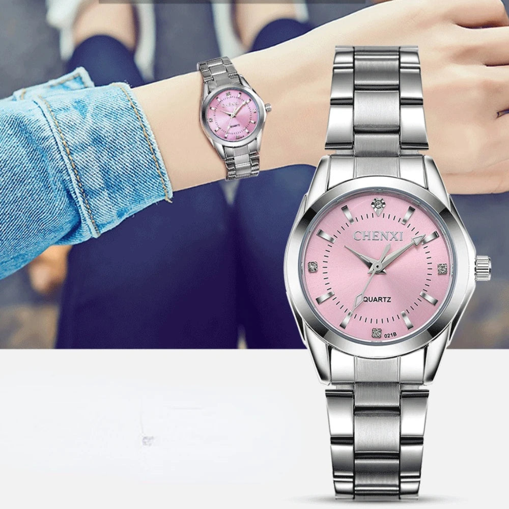Watches Women Luxury Stainless Steel Wristwatches Analog Luminous Quartz Clock Watch Women's Relogio Feminino часы женские