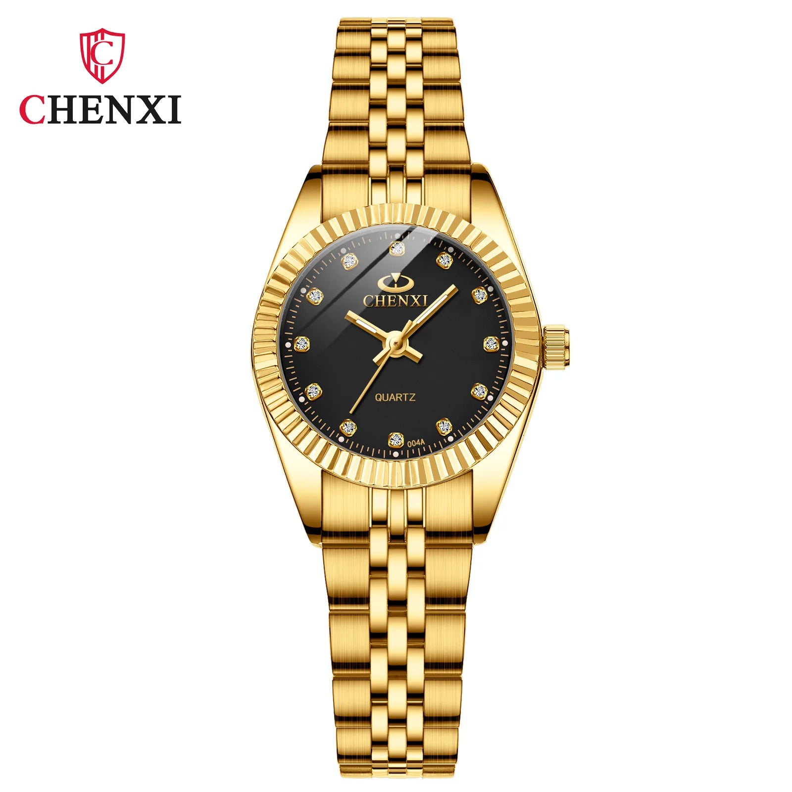 Golden Radiance - Women's Luxury Stainless Steel Quartz Watch