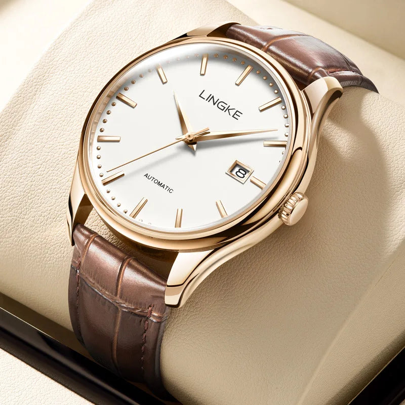 Automatic mechanical watch for Man with NH35 movement from Japan ultra-thin series sapphire mirror with 42mm dial and 11mm thick