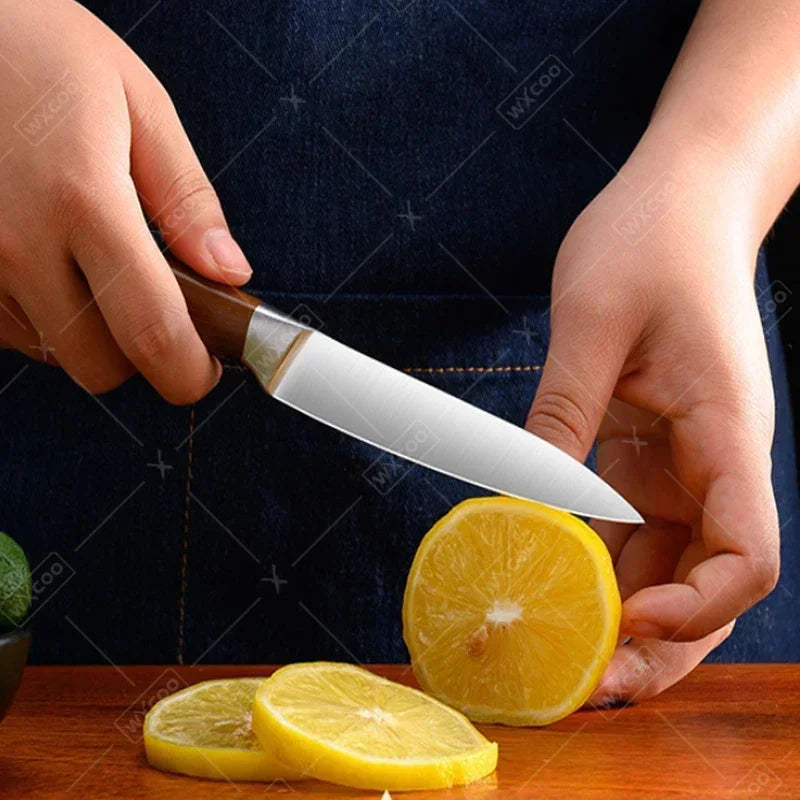 WXCOO Professional Japanese Chef's Knife Hand Forged Kitchen Knife Set Cooking Sashimi Knives Fruit Peeling & Slicing Knife