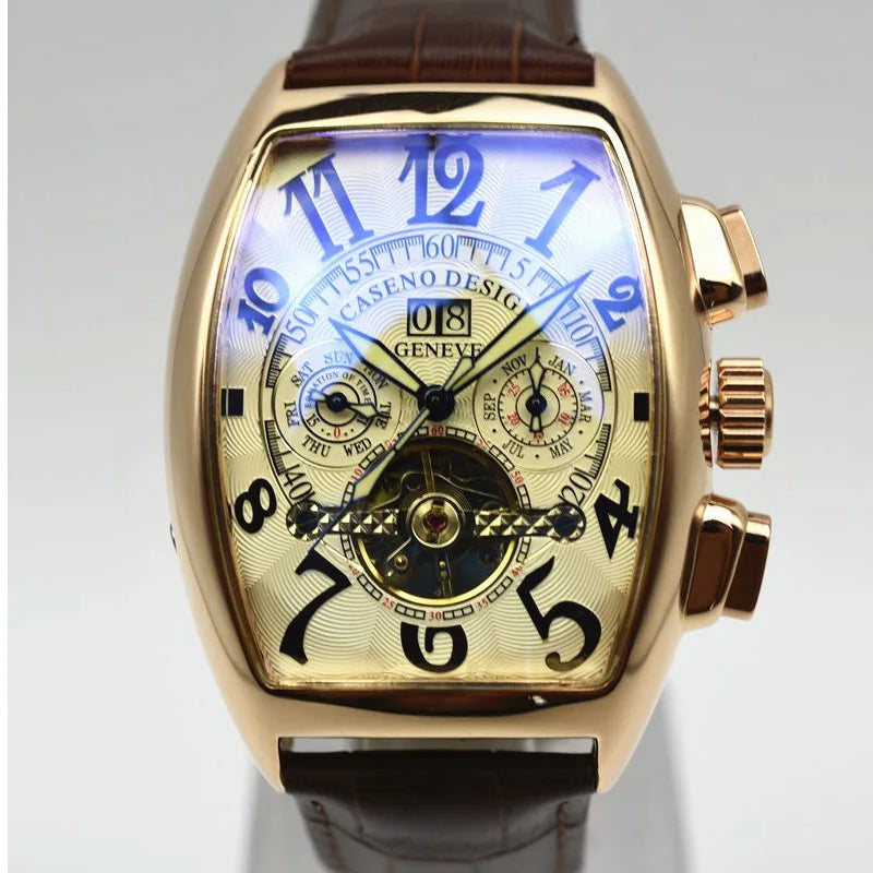 Tourbillon Skeleton Automatic Mechanical Watches for Men Top Brand Luxury Military Sport WristWatch Stainless Steel Male Clocks