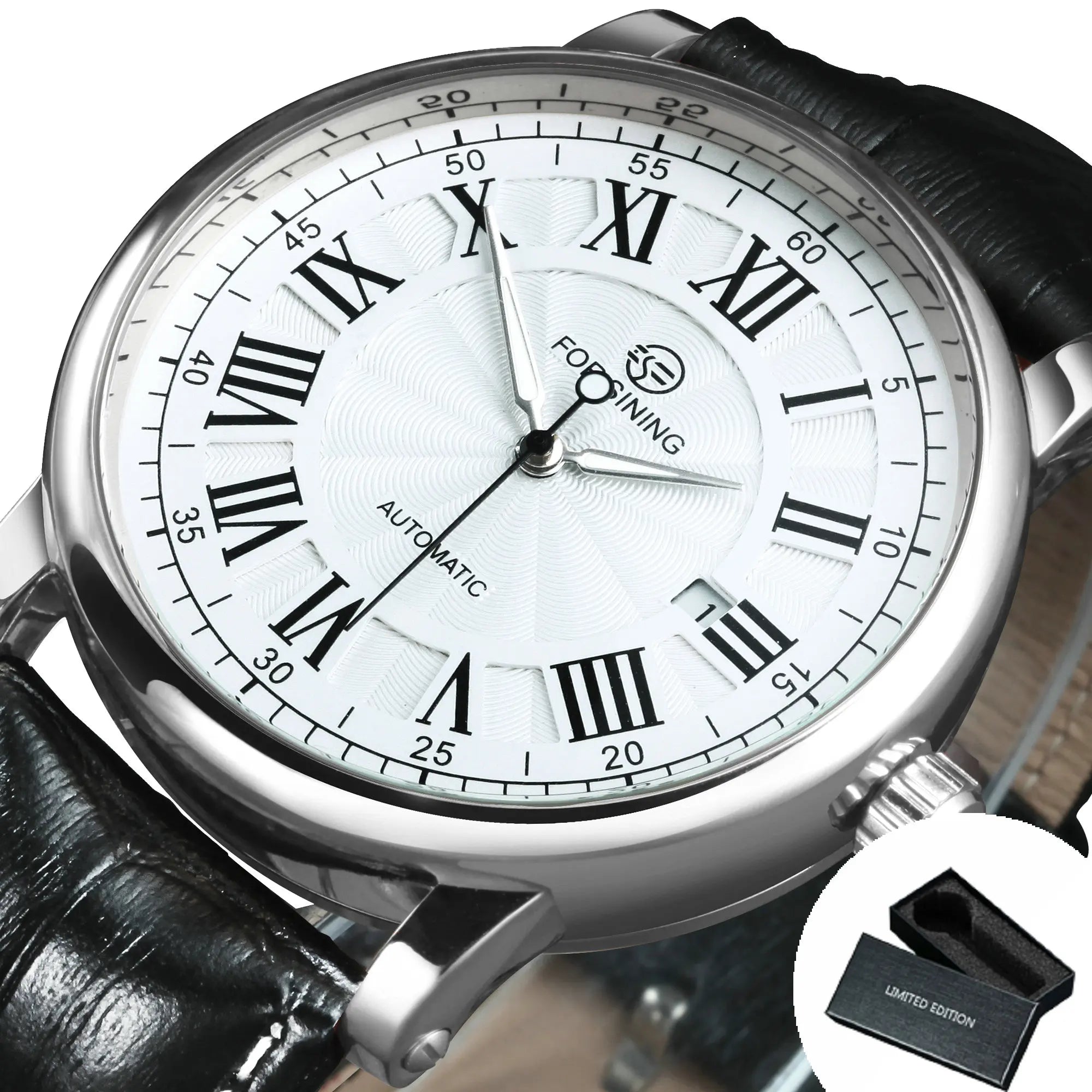 Professional Automatic Calendar Watch - Business Leather Strap