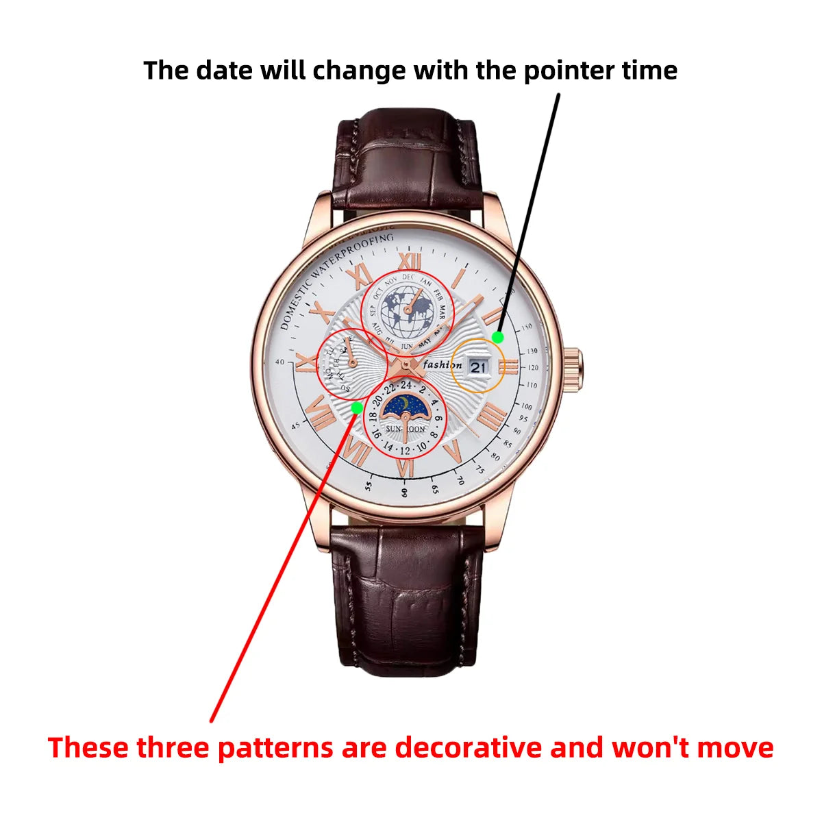 Waterproof Luminous Calendar Men's Watch, Student Quartz Wrist Watch