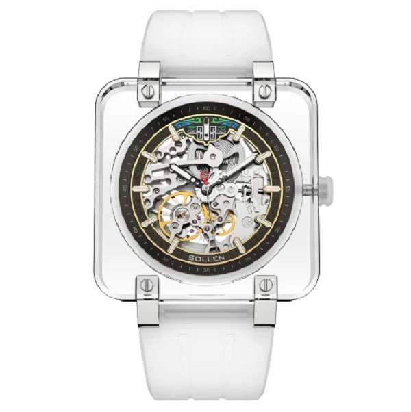 New Skeleton Men Pagani Design Automatic Watch Square Mechanical Watches for Mens Tourbilon Waterproof Wristwatches Reloj Hombre