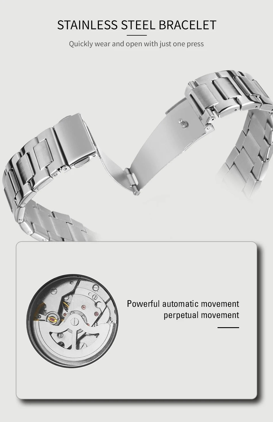 Military Calendar Automatic Watch - Waterproof Tactical Design