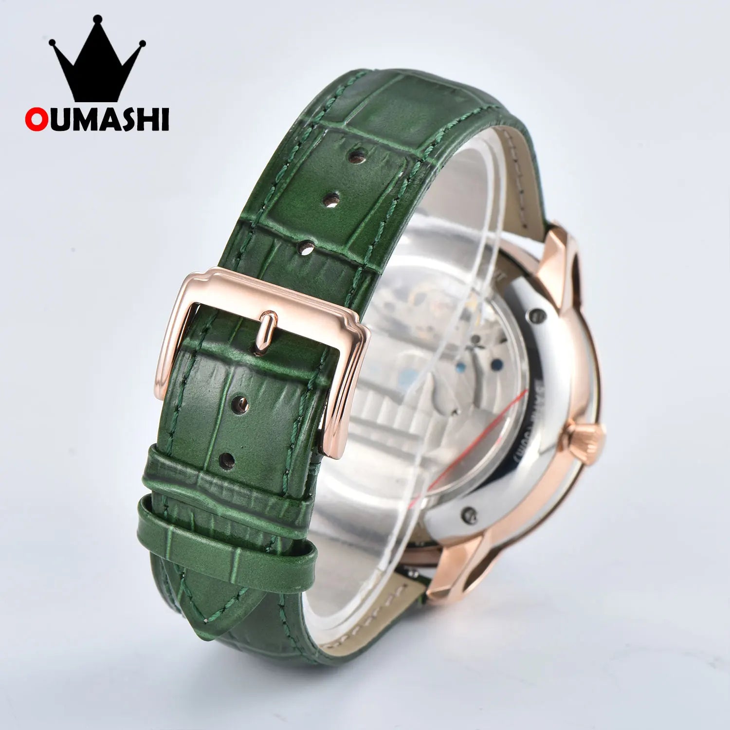 OUMASHI-46mm Tourbillon Watch Luxury Fashion casual personality trend Waterproof Snake Year mechanical men's watch