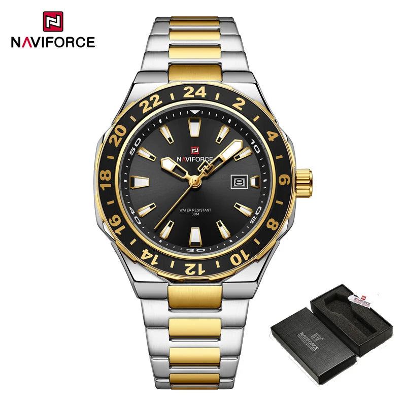 The Refined Casual - Luxury Stainless Steel Watch