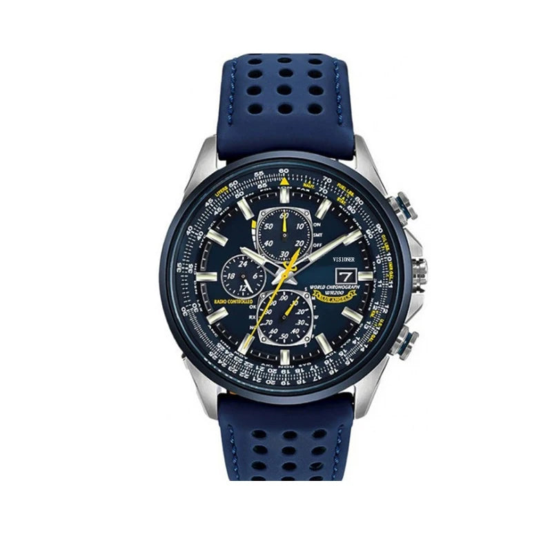 New Hot Sale Men Luxury Trend Quartz Clock Calendar Waterproof Multi Function Fancy Round Watch Stainless Automatic Watch