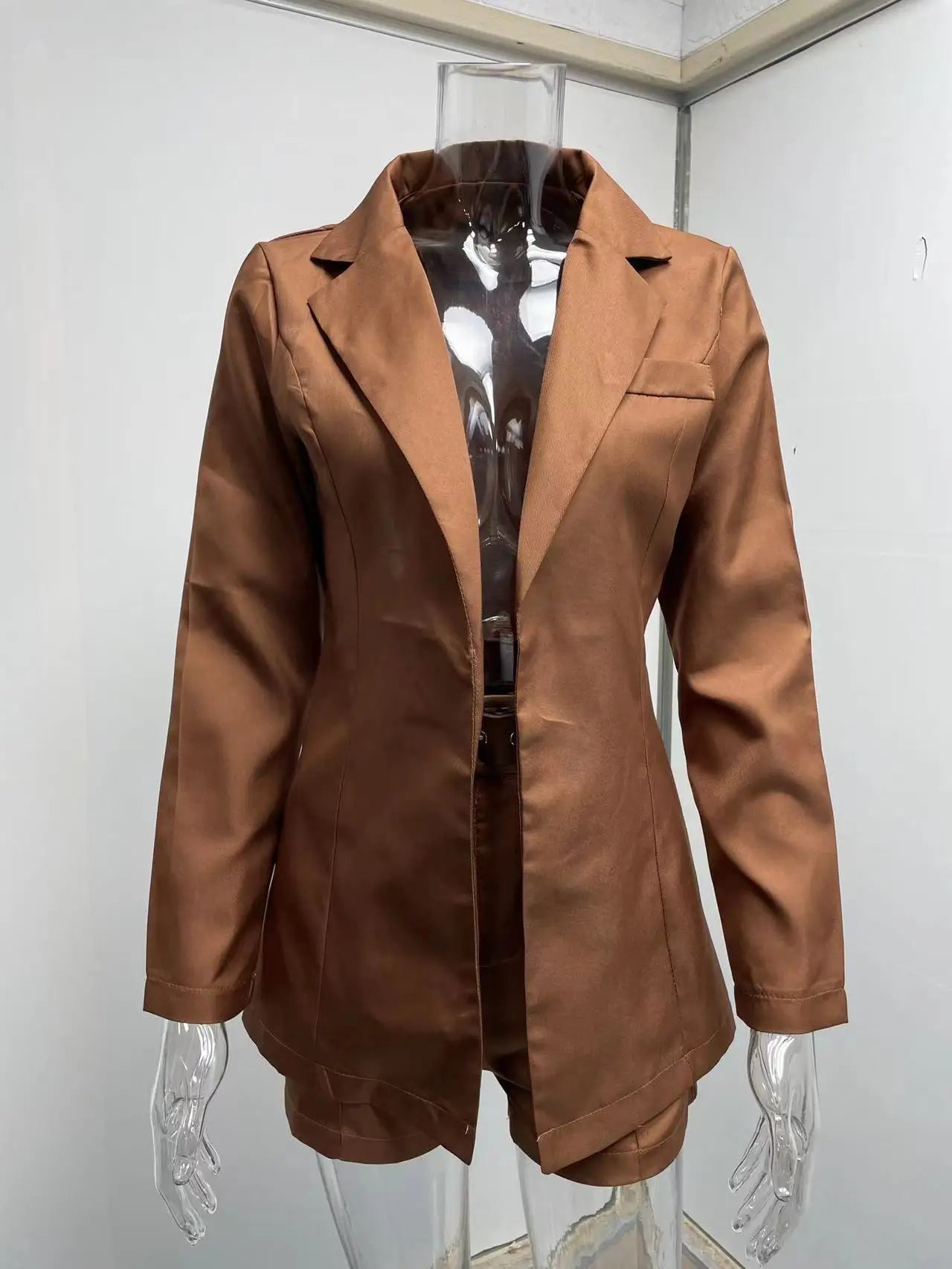 Suit Coat Women's Spring 2023 Women's Fashion Set Cross border Small Suit Belt in Europe and America