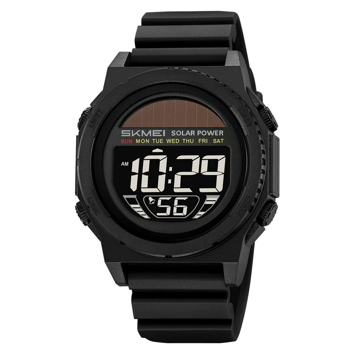 SKMEI Multifunctional Digital Watch Solar Energy Sports Electronics Watches For Men Fashion 5Bar Waterproof Chrono Wristwatches