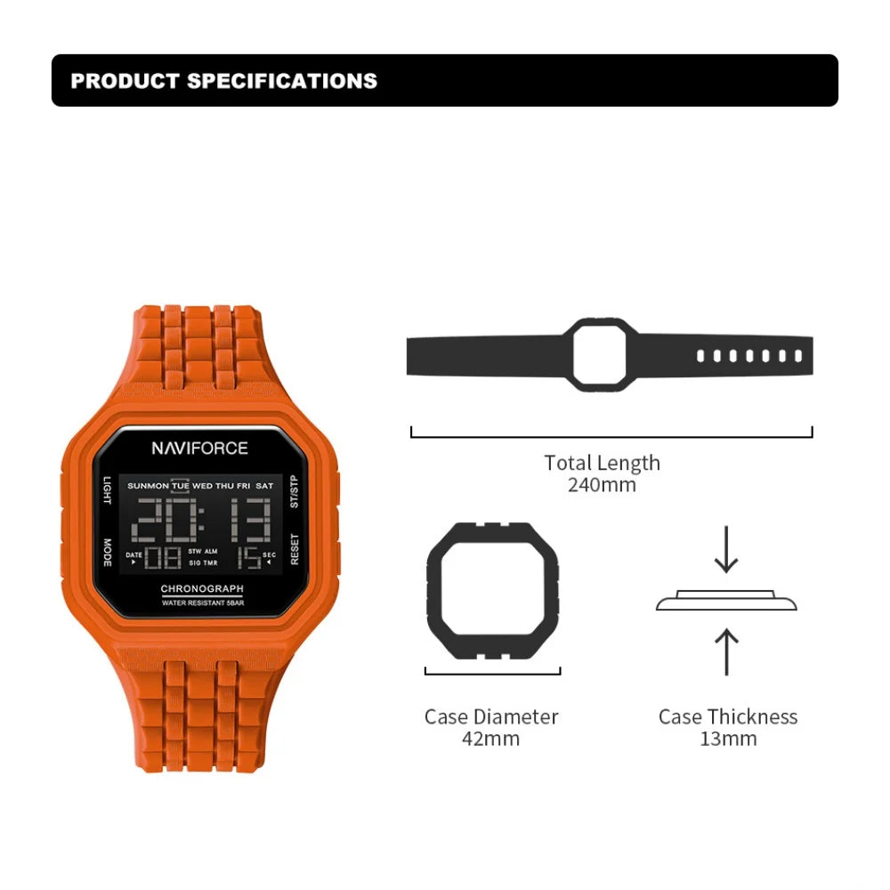 The Retro Glow - Electronic Sports Watch