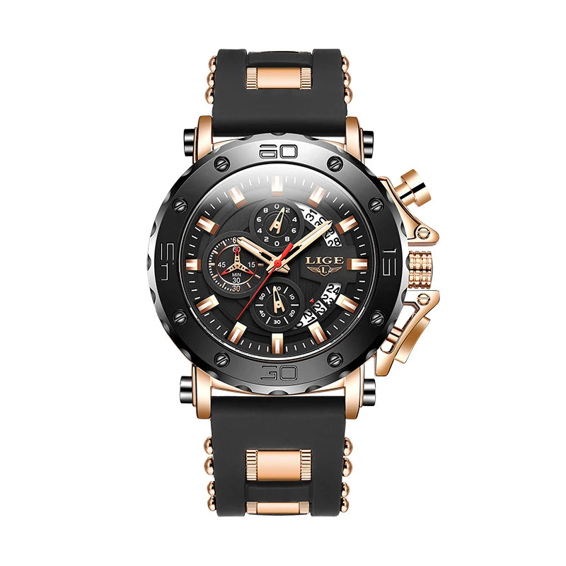LIGE 2025 Top Brand Luxury New Men Watch Quartz Man Watches Waterproof Luminous Watch for Men Date Chronograph Sport Wristwatch