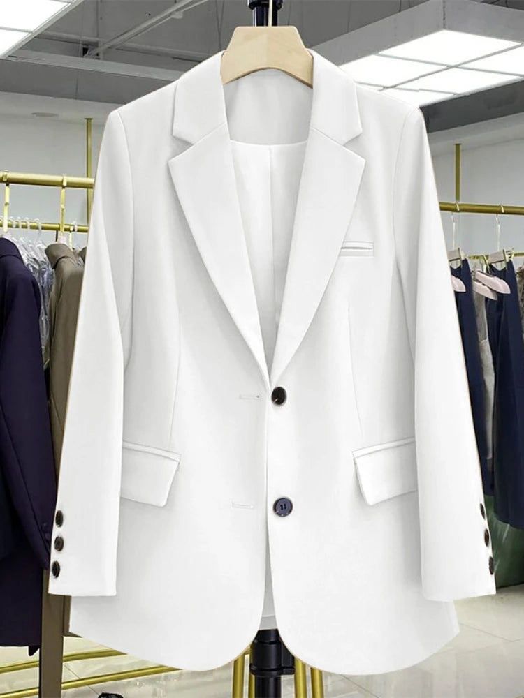New in Spring Autumn Elegant Blazer Women Korean Casual Women's Jacket Fashion Luxury Female Coats Splice Office Lady Clothes