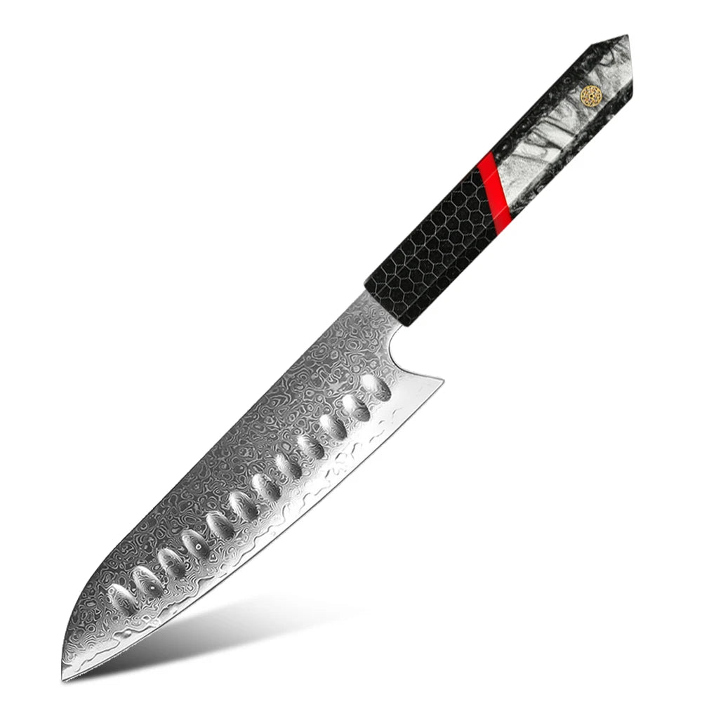 AMBER Kitchen Knife Set VG10  Damascus Steel Chef Knife Kitchen Accessories Professional Chef knives Cooking Tools