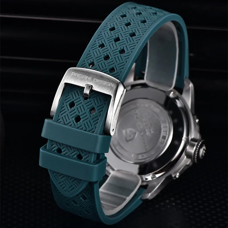 Pagani Design Man Watch 40mm Japan TMI VH88 Movt Sapphire Crystal Calendar 24 Hours 100M Waterproof Quartz Wristwatch reloj homb