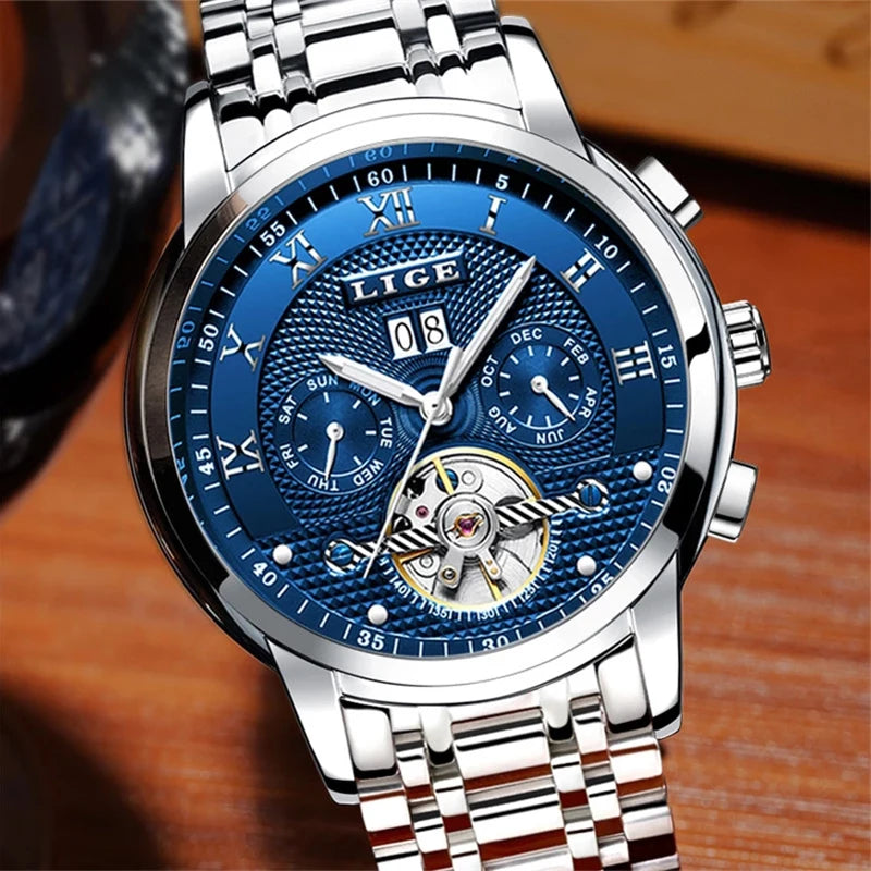 LIGE MechaLux Automatic - Self-Winding Mechanical Business Watch