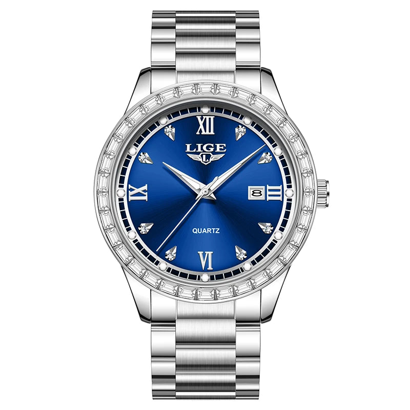 LIGE Femme Elegance - Luxury Women's Waterproof Date Watch