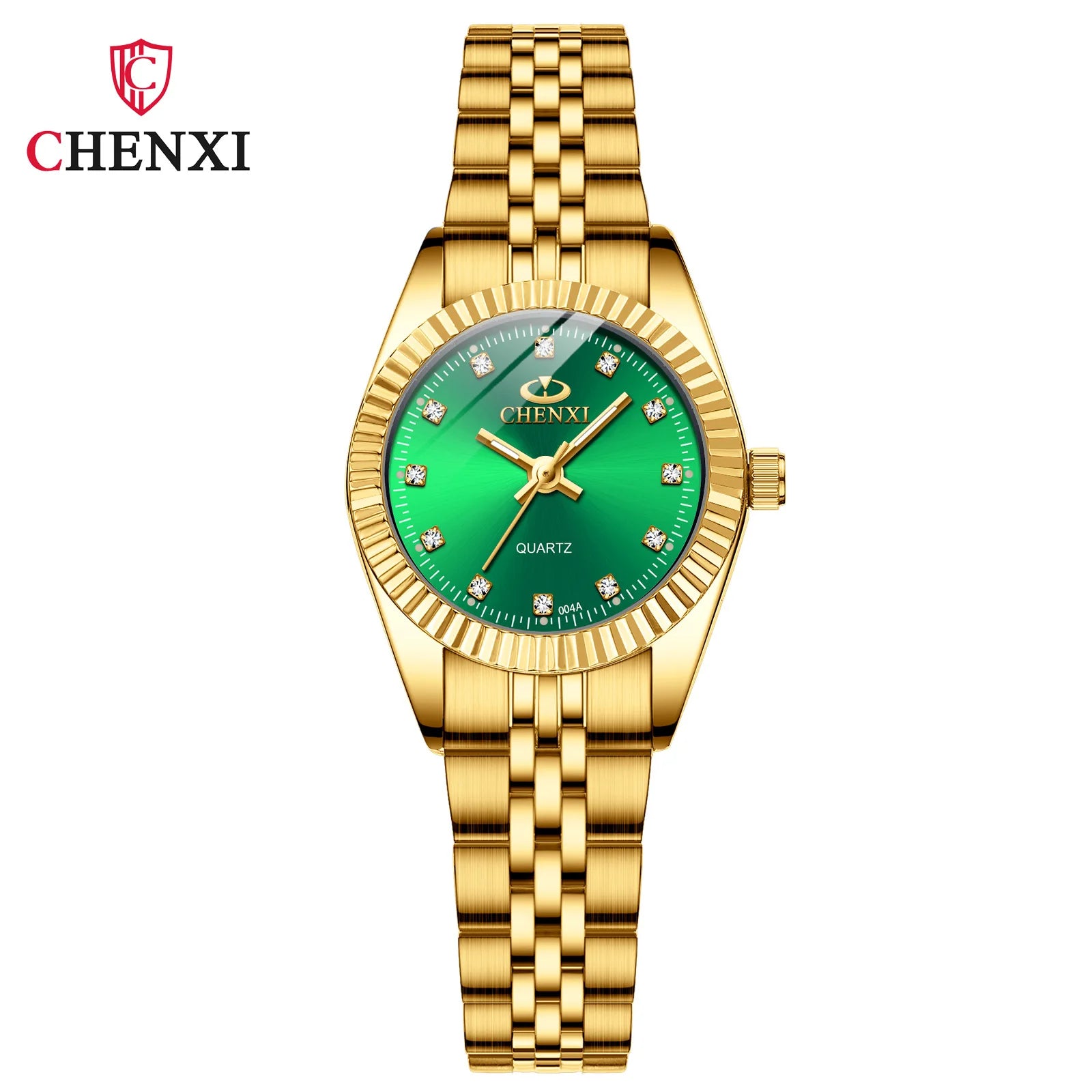Golden Radiance - Women's Luxury Stainless Steel Quartz Watch