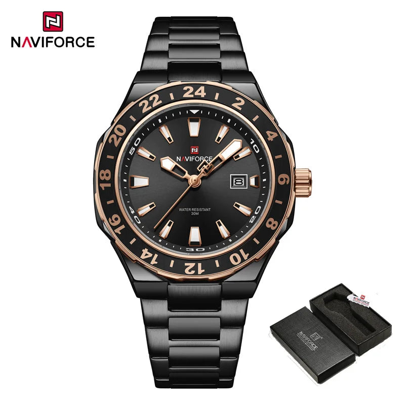 The Refined Casual - Luxury Stainless Steel Watch