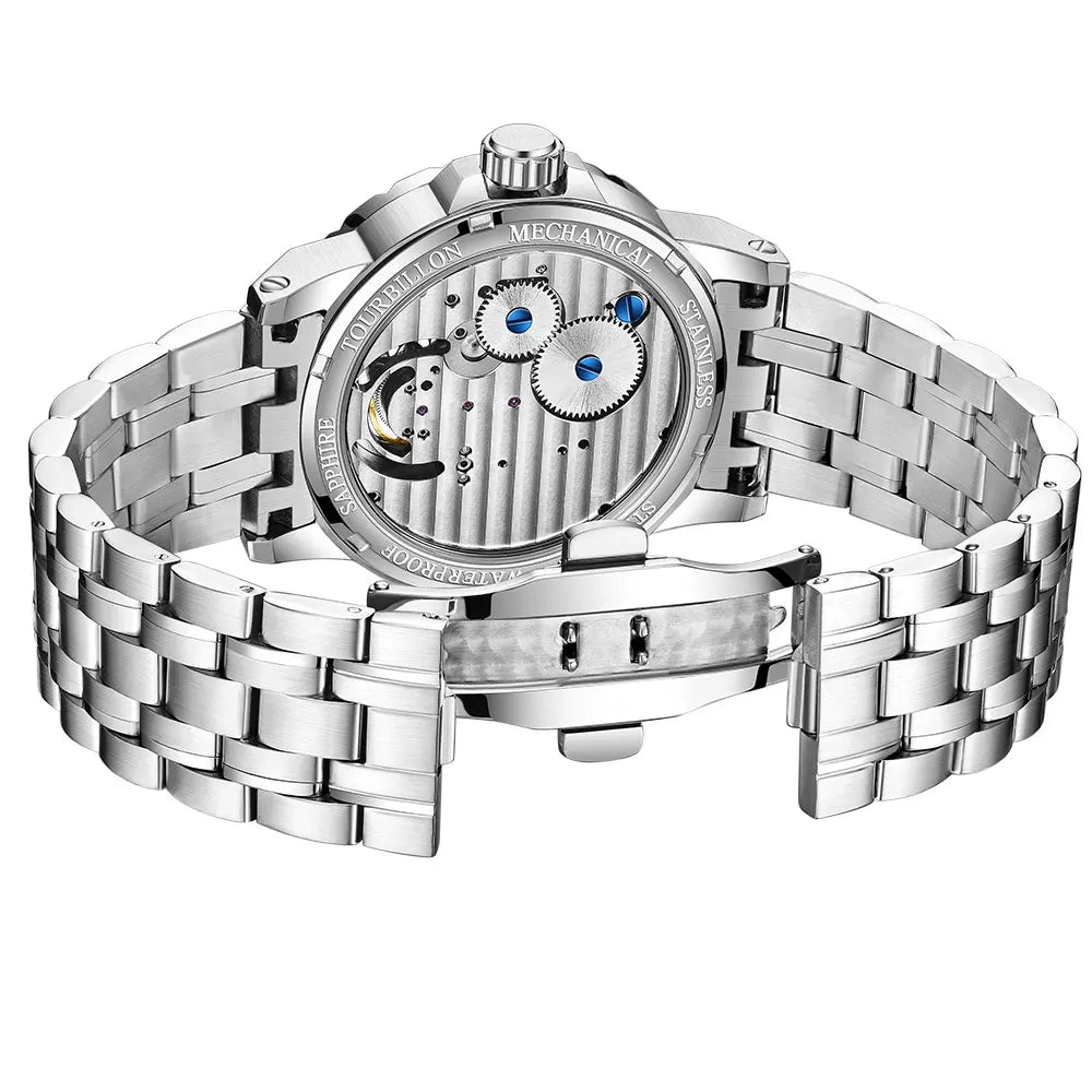 42mm watch New Design Automatic Watch Men's Manual tourbillon Mechanical Watch Luxury Clock Waterproof men's watch