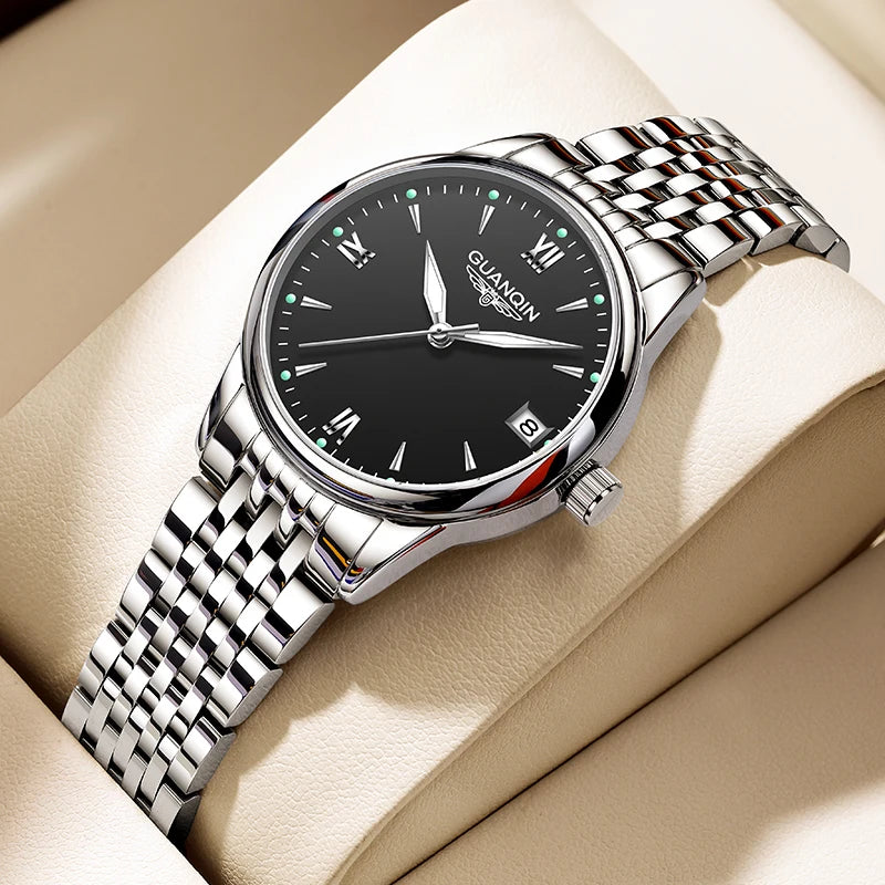 Women's Automatic Watch - Elegant Stainless Steel Waterproof