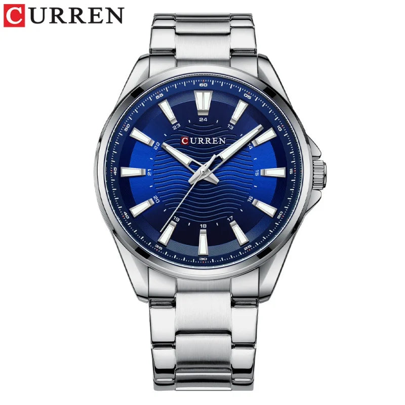 Curren 8424 Men's Luxury Watch - Elegant Waterproof Steel Strap Business Timepiece