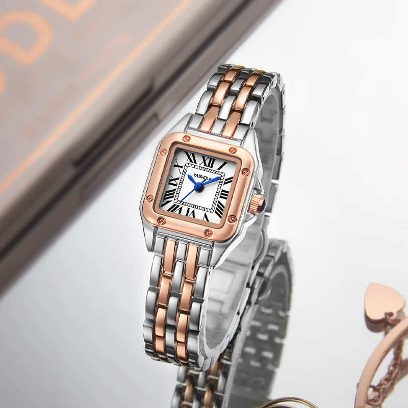 2025 Elegant Fashion Women's Watches Luxury Brand Original Quartz Watch for Ladies Waterproof Stainless Steel Luminous Date